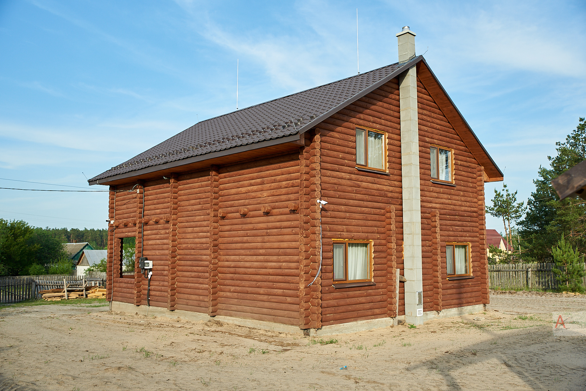 Современные дома из деревянного бруса для постоянного проживания под ключ, EkoDoska.