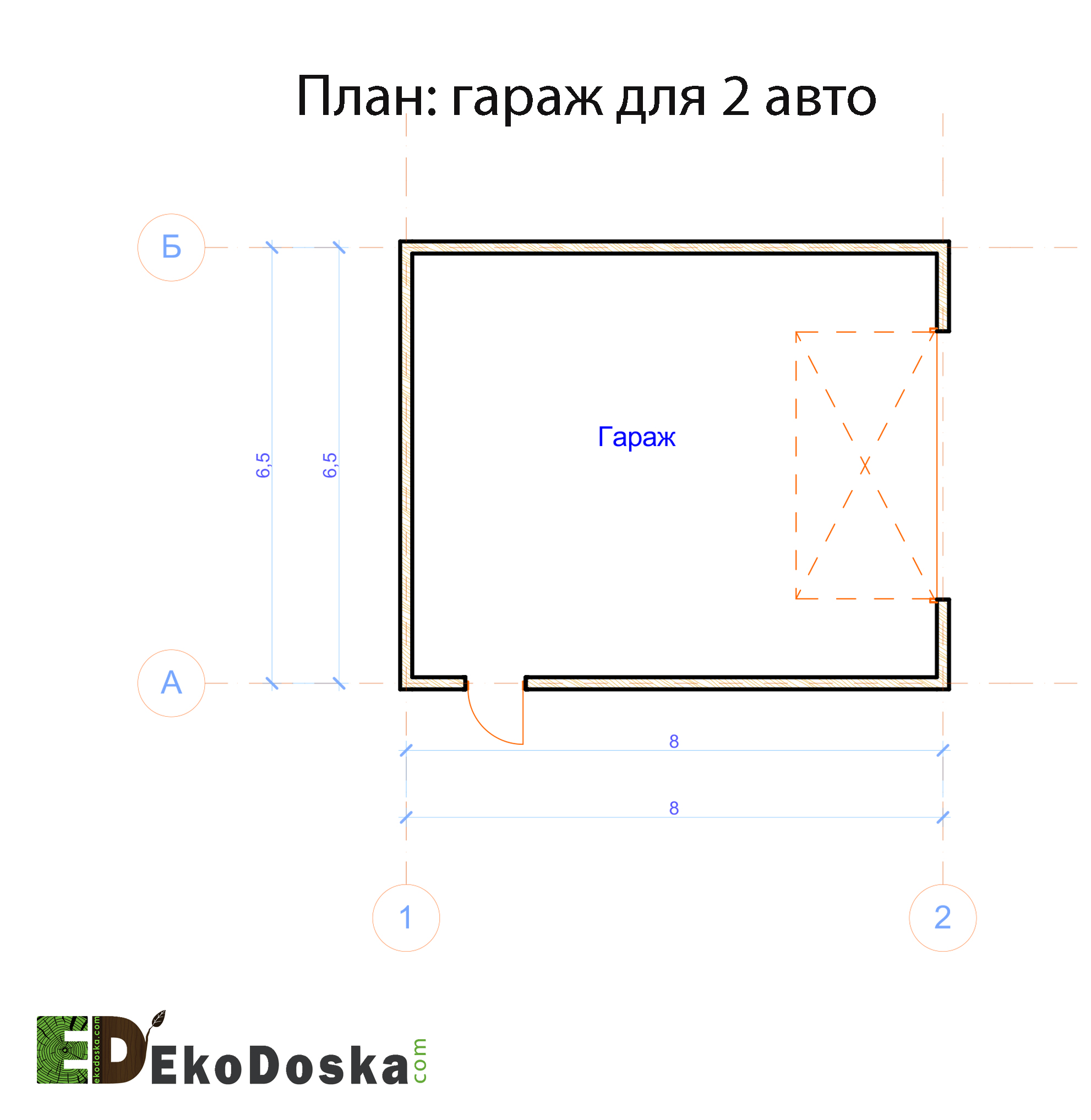 Гаражи и навесы из бруса от производителя Еко Доска.